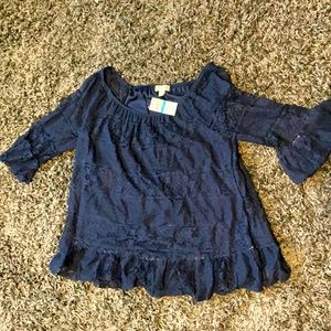 NWT / Style & Co OFF the Shoulder lace blouse plus size 0X